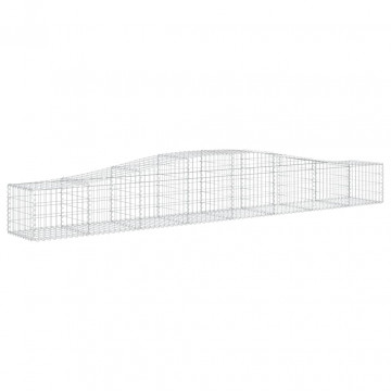 Coșuri gabion arcuite 2 buc, 400x50x40/60 cm, fier galvanizat - Img 3