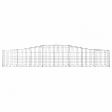 Coșuri gabion arcuite 2 buc, 400x50x60/80 cm, fier galvanizat - Img 4