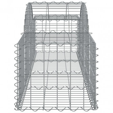 Coșuri gabion arcuite 3 buc, 200x50x40/60 cm, fier galvanizat - Img 6
