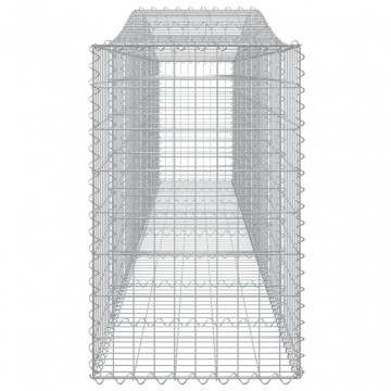 Coșuri gabion arcuite 3 buc, 400x50x80/100 cm, fier galvanizat - Img 6