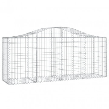 Coșuri gabion arcuite 4 buc, 200x50x80/100 cm, fier galvanizat - Img 3