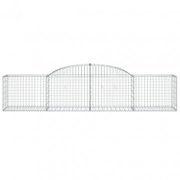 Coșuri gabion arcuite 4 buc, 300x50x60/80 cm, fier galvanizat - Img 4