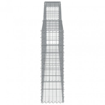 Coșuri gabion arcuite 4 buc, 400x30x100/120 cm fier galvanizat - Img 6