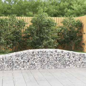 Coșuri gabion arcuite 4 buc, 400x50x40/60 cm, fier galvanizat - Img 1