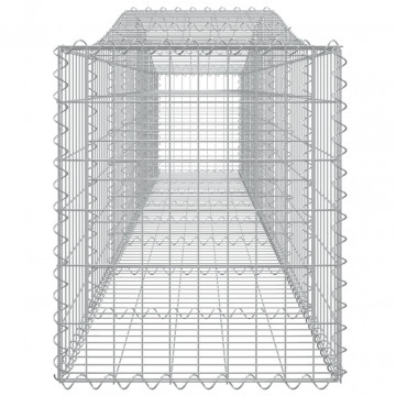 Coșuri gabion arcuite 4 buc, 400x50x60/80 cm, fier galvanizat - Img 6