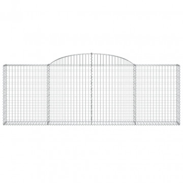 Coșuri gabion arcuite 5 buc, 300x30x100/120 cm fier galvanizat - Img 4