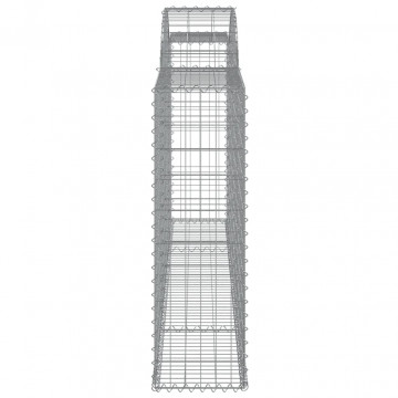 Coșuri gabion arcuite 5 buc, 300x30x100/120 cm fier galvanizat - Img 6