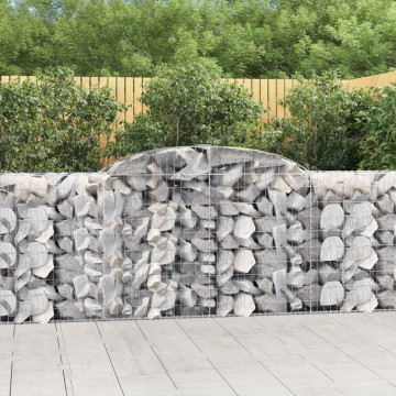 Coșuri gabion arcuite 5 buc, 300x50x100/120 cm, fier galvanizat - Img 1