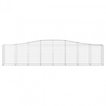 Coșuri gabion arcuite 7 buc, 400x50x80/100 cm, fier galvanizat - Img 4