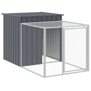 Coteț de pui cu incintă antracit 110x1017x110cm oțel galvanizat - Img 5