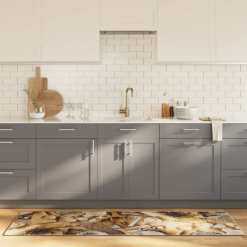 Covor bucătărie, multicolor, 60x180 cm, lavabil, anti-alunecare - Img 1