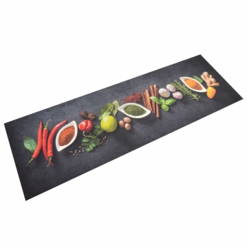 Covor de bucătărie lavabil Spices, 60x180cm, catifea - Img 1