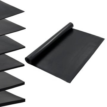 Covor de cauciuc anti-alunecare, 1,2 x 5 m, 2 mm, neted - Img 1