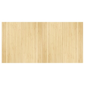 Covor dreptunghiular, natural deschis, 100x200 cm, bambus - Img 2