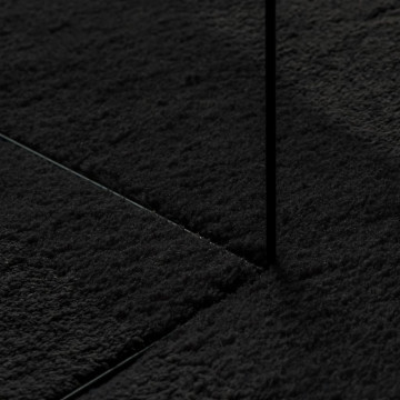 Covor HUARTE, fir scurt, moale și lavabil, negru, 200x280 cm - Img 7