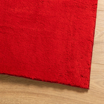 Covor HUARTE, fir scurt, moale și lavabil, roșu, 200x280 cm - Img 4