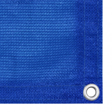 Covor pentru cort, albastru, 400x400 cm, HDPE - Img 2