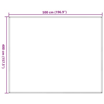 Covor pentru cort, antracit, 400x500 cm - Img 7