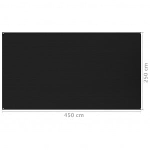 Covor pentru cort, negru, 250x450 cm - Img 4