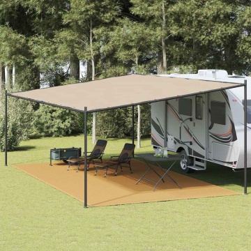 Covor pentru cort, nisipiu, 400x600 cm, HDPE - Img 1