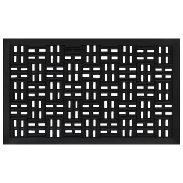 Covoraș de ușă dreptunghiular, 45x75 cm, cauciuc - Img 1