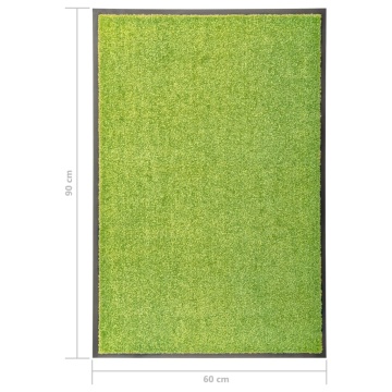 Covoraș de ușă lavabil, verde, 60 x 90 cm - Img 5
