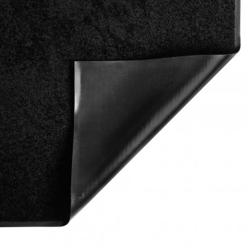 Covoraș de ușă, negru, 80x120 cm - Img 3