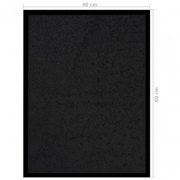 Covoraș intrare, negru, 40x60 cm - Img 4