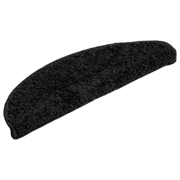 Covorașe pentru trepte scară, 15 buc., negru, 56x17x3 cm - Img 3