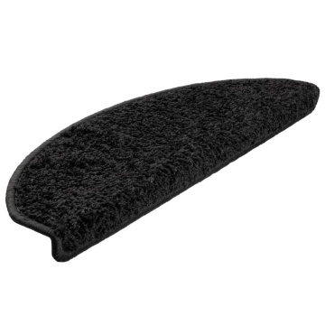 Covorașe pentru trepte scară, 15 buc., negru, 65x21x4 cm - Img 3