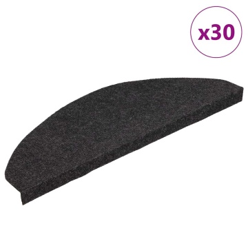 Covorașe scară autoadezive 30 buc Negru 65x22,5x3,5 cm - Img 1