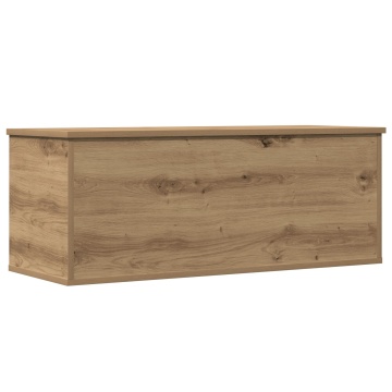 Cufăr de depozitare din stejar handmade 90x35x35 cm din lemn compus - Img 2