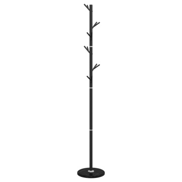 Cuier de haine, negru, 175 cm, fier vopsit electrostatic - Img 5