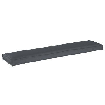 Culoare Pallet Cushion pentru Bancă Antracit 180x40x8 cm Fabrică Oxford - Img 2