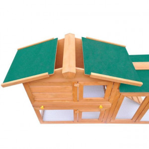 Cușcă de exterior pentru iepuri cușcă adăpost animale mici, lemn - Img 3