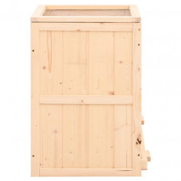 Cușcă pentru hamsteri, 81x40x60 cm, lemn masiv de brad - Img 8