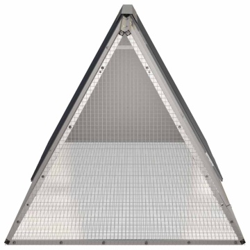 Cușcă pentru iepuri antracit 201,5x80,5x71 cm oțel galvanizat - Img 4
