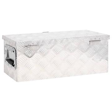 Cutie de depozitare, argintiu, 60x23,5x23 cm, aluminiu - Img 4