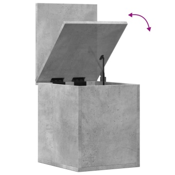 Cutie de depozitare, gri beton, 30x35x35 cm, lemn prelucrat - Img 7