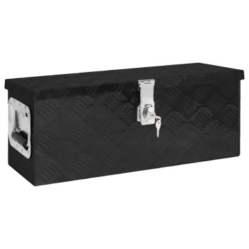 Cutie de depozitare, negru, 60x23,5x23 cm, aluminiu - Img 1