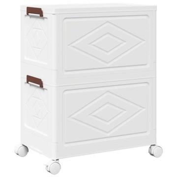 Cutie de depozitare stivuită cu roți 28 L 48,5x29,5x59,5 cm - Img 6