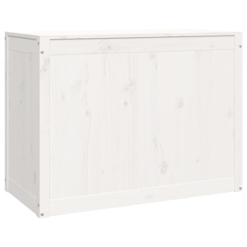 Cutie de rufe, alb, 88,5x44x66 cm, lemn masiv de pin - Img 8