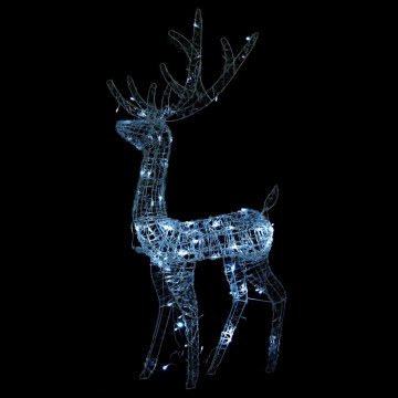 Decorațiuni reni de Crăciun, 2 buc., alb rece, 120 cm, acril - Img 6