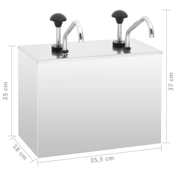 Dozator de sos, 2 x 3,5 L, oțel inoxidabil - Img 7