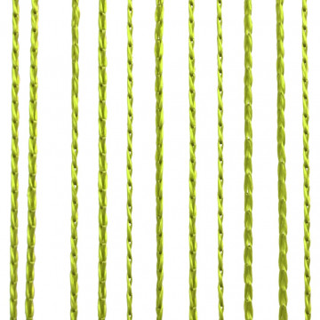 Draperii cu franjuri, 2 buc., 100 x 250 cm, verde - Img 3