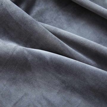 Draperii opace cu inele, 2 buc., antracit, 140x245 cm, catifea - Img 4