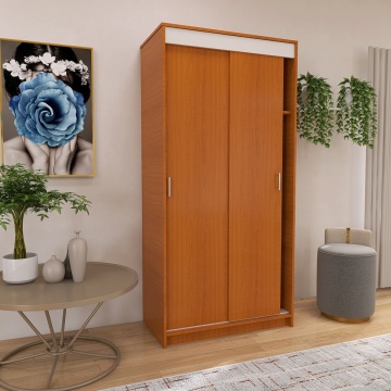 Dressing Barcelona, 200x100x50 cm, Culoare Cires din pal de 18 mm - Img 2
