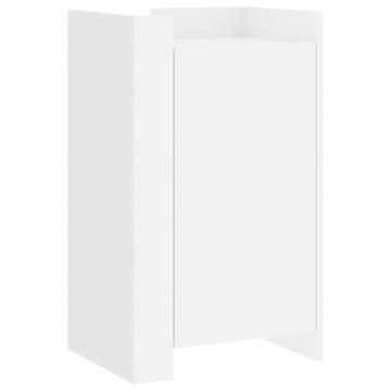 Dulap, alb, 45x35x75 cm, lemn prelucrat - Img 2