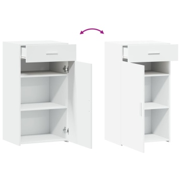 Dulap, alb, 50x42,5x93 cm, lemn prelucrat - Img 6
