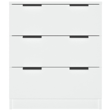 Dulap, alb, 60x30x70 cm, lemn prelucrat - Img 8